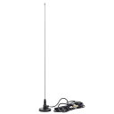 EASYTALK MC-100 モービルアンテナ 144/430MHz帯高利得2バンド 強力マグネット基台 同軸ケーブル 4m マウントアンテナ 車載用 無線アンテナ 全長57CM(2)