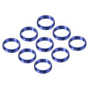 PATIKIL ダーツシャフトリング アルミニウム ダーツOリングアクセサリー プラスチックおよびナイロンシャフト用 9個 ブルー(3)