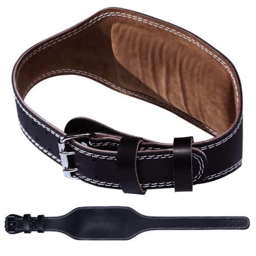 【AdLife】初心者のためのトレーニングベルト 革 16cmの幅広タイプ パワーベルト リフティングベルト ..