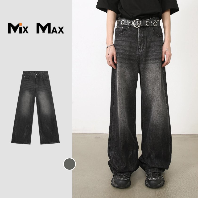 超ワイド シルエット デニム ワイドパンツ メンズ ジーンズ 無地 デニム ストレートパンツ ワイドデニムパンツ ポケット ルーズシルエット 大きいサイズ ジーンズ メンズ ジーパン バギーパンツ ゆったり カジュアル シンプル 春 秋 カッコイイ おしゃれ
