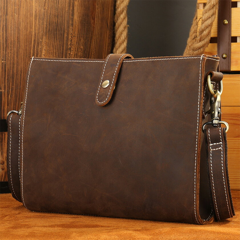 セカンドバッグ 2way ショルダーバッグ　ビジネスバッグ クラッチバッグ ハンドバッグ メンズ 本革 カバン 牛革 レザー 革 レザーバッグ 防水 男性用 フォーマル オイルレザー 柔らかい パスポート収納可 7.9寸ipad収納可 ポーチ プレゼント 父の日 誕生日 クリスマス 祝い