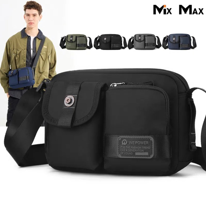 WE POWER ショルダーバッグ メンズ 斜めがけバッグ メッセンジャーバッグ 型崩れしない 斜めがけ 肩掛け 超軽量 大容量 多機能 撥水 おしゃれ かっこいい 丈夫 頑丈 耐久性 軽い カバン カジュアル おしゃれ お出かけ 通勤 通学 男女兼用 おすすめ