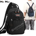 【P5倍!!クーポンで10%OFF!!8/11まで】WE POWER ボディバッグ メンズ ウエストバッグ リュックサック 4WAY カッコイイ 水筒ポーチ付き...