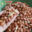【業務用/まとめ買い】【送料無料】 【無添加 無塩】生落花生 合計8kg (400g×20袋セット) 薄皮付きアメリカ産生ピーナッツ 【訳あり】皮むけ割れあり ...