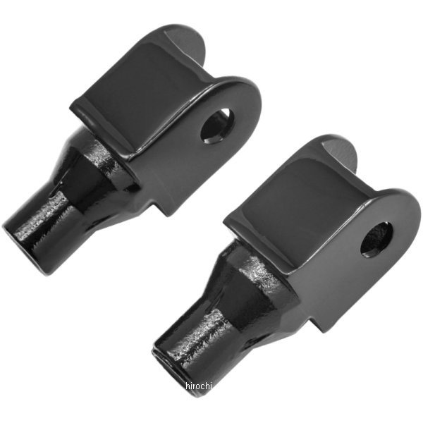 【USA在庫あり】 クリアキン Kuryakyn フットペグ 取付金具 テーパー フロント ホンダ 黒 左右ペア kur8864 HD店