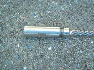 【メーカー在庫あり】 エスコ ESCO 6mm/ M8 ワイヤー止め金具(右ねじ/ステンレス製...