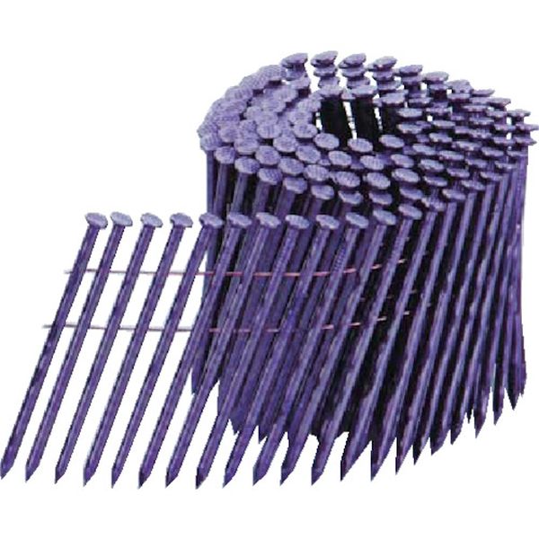 【メーカー在庫あり】 アマテイ(株) アマテイ カラーN釘/針金連結 FC-N90LH ムラサキ 120P×10 223810304 HD店