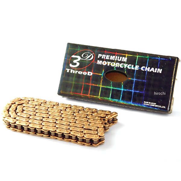 EKチェーン 江沼チェーン ThreeD 525Z 102L カシメジョイント ゴールド 4571291802124 HD店