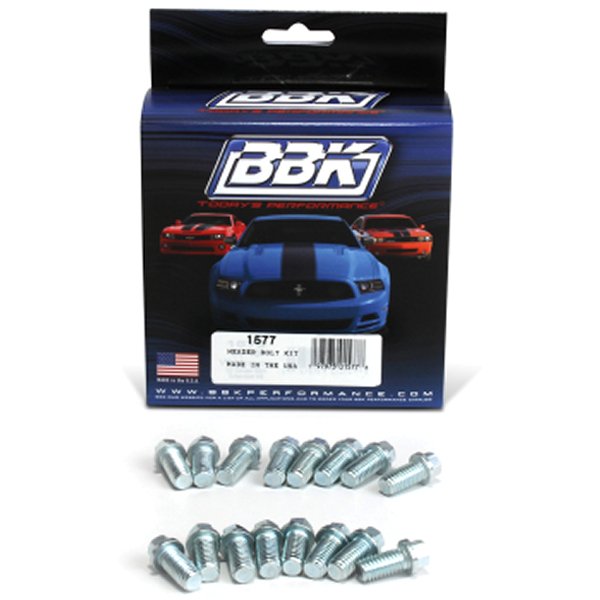  BBK フォード SBF 302 351W Exhaust Header Bolt Kit - 3/8-16 0.75in (16) bbk1577 HD店