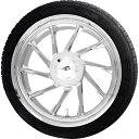 【USA在庫あり】 COASTAL MOTO ホイール リア LEFT HURRICANE 3D TRIKE W/TIRE 18" クローム 0336-0016 HD店