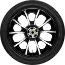 【USA在庫あり】 COASTAL MOTO ホイール リア LARGO W/TIRE ABS (TPMS) SOLID ブラック CUT 18" 0336-0021 HD店