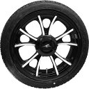 【USA在庫あり】 COASTAL MOTO ホイール リア LARGO 3D TRIKE W/TIRE ブラック CUT 18" 0336-0022 HD店