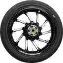 【USA在庫あり】 COASTAL MOTO ホイール リア HURRICANE W/TIRE ABS (TPMS) ブラック CUT 18" 0336-0024 HD店