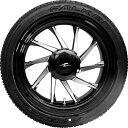 【USA在庫あり】 COASTAL MOTO ホイール リア RIGHT HURRICANE 3D TRIKE W/TIRE ブラック CUT 18" 0336-0026 HD店