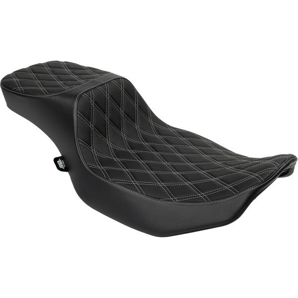  DRAG SPECIALTIES SEATS edator 2up Performance DD Slvr ビニール Extended Reach 0801-1942 HD店