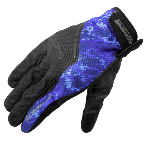 【メーカー在庫あり】 GK-270 コミネ KOMINE 2025年春夏モデル プロテクトメッシュグローブ 青/カモ XLサイズ 06-270 HD店