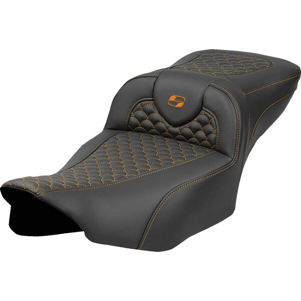 乐天商城 - 【USA在庫あり】 サドルメン Saddlemen SEAT ROADSOFA DRAGON ORANGE STITCH EXT RCH 0801-2079 HD店
