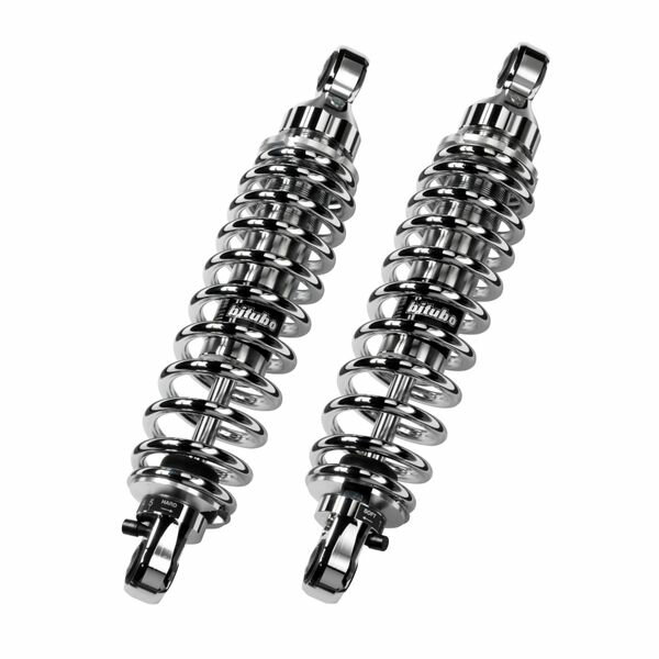 ��USA�߸ˤ���� Bitubo WME0 Twinshocks Adjustable: Spring Preload, Rebound, Length 281mm, Chrome Edition bitHD032WME03 HDŹ
