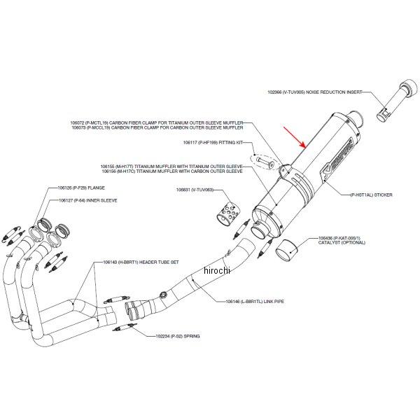アクラポビッチ AKRAPOVIC リペアサイレンサー L-TYPE チタン E1仕様 52/450/55 BMW F800 M-H17T HD店
