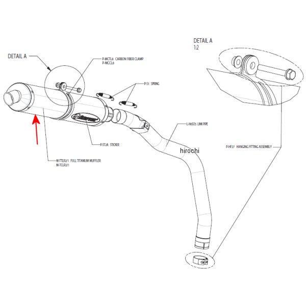 HONDA - アクラポビッチ AKRAPOVIC リペアサイレンサー スリップオン用 03年-04年 CBR600RR チタン M-TTLR2/1 HD店