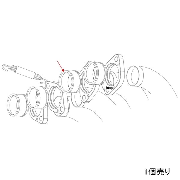 Other - アクラポビッチ AKRAPOVIC フランジインナースリーブ S-K6R1/K6R2/ P-4 HD店