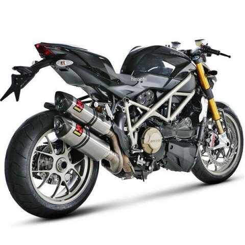 S-D10SO6C-HZT アクラポビッチ AKRAPOVIC スリップオンマフラー E1仕様 ヘックス 09年以降 ドゥカティ ストリートファイター チタン