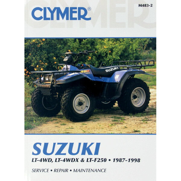 【USA在庫あり】 -2 クライマー Clymer マニュアル 整備書 87年-98年 スズキ LT-4WDX/LT-F250 M483 HD店