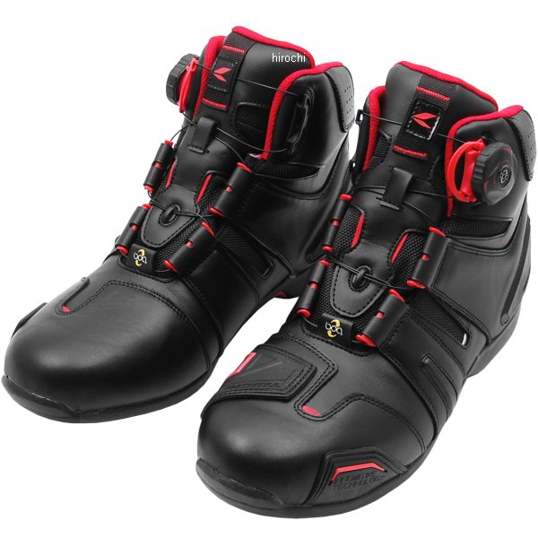 【メーカー在庫あり】 RSS006 RSタイチ RSTaichi ドライマスター ボア ライディングシューズ 黒/赤 27.5cm RSS0069915275 HD店