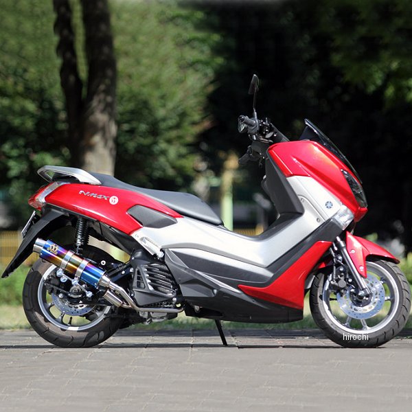 SP忠男 スリップオンマフラー パワーボックス フルS N-MAX155 チタンブルー NM1-PB-12 HD