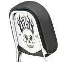 【USA在庫あり】 コブラ COBRA バックレスト インサート スカルデザイン スタンダード スクエア用 スチール 1506-0009 HD店