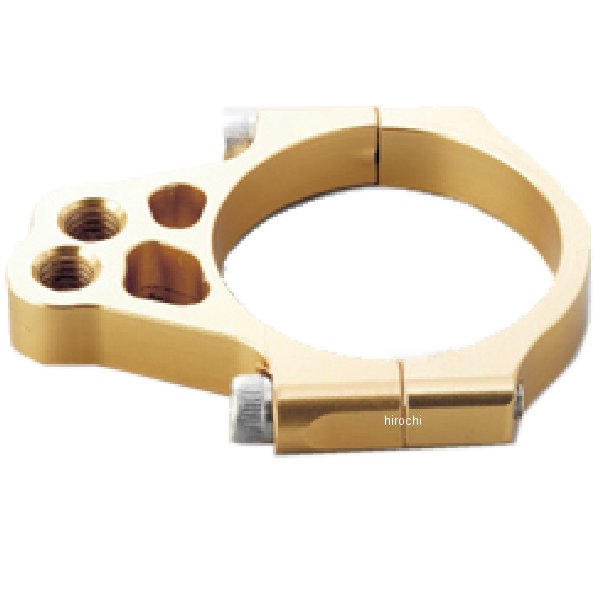 ハイパープロ HYPERPRO フロントフォークブラケット 52mm アルミ ゴールド 22170052 HD店