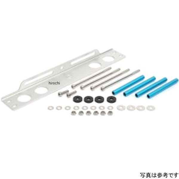 アクティブ ACTIVE ラウンドオイルクーラーステーセット 補修用パーツ 9インチ10段 全年式 Z1000 シルバー 14057047 HD店