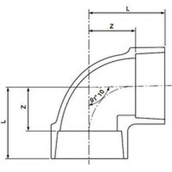 【メーカー在庫あり】 積水化学工業(株) エスロン DV継手（90°エルボ）DL30 DDL30 HD店