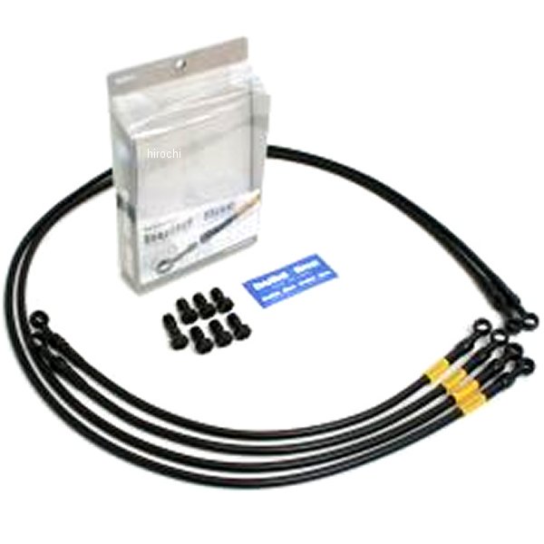 グッドリッジ ビルドアライン フロント ブレーキホースキット 4本タイプ 91年-95年 FJ1200A ABS ステンレス/黒 20731250 HD店