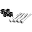 ハイパープロ HYPERPRO オフセットカラー 10mm & クロモリキャップボルト M10XP1.25 70mm 各4個 黒 1470084B HD店