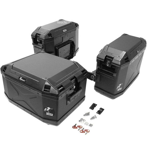 へプコアンドベッカー HEPCO&BECKER XPLORER 3ボックスセット ブラック HBS-XPR-ALL-B HD店