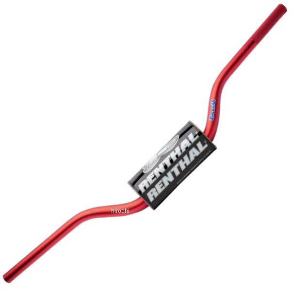 レンサル RENTHAL ハンドルバー ファットCR ハイカラー:レッドハンドル径:7/8インチ(22mm)全幅:795mm高さ:95mmライズ:70mmベース:205mmスイープ(角度):62mmグリップ部:200mmアルミ合金、無ブレース設計、5.0mmの肉厚で曲げ部に強度を付加1-1/8インチ(29mm)のクランプは滑りを低減します。優れた強度と弾力性を併せ持つレーザーエッチングされた位置決めグリッドローレットバー端がグリップスリップを防ぎます。ショットピーニング処理をした陽極酸化仕上げが腐食に耐えます。バーパッドが付属します。605-01-RD楽天 HD店　