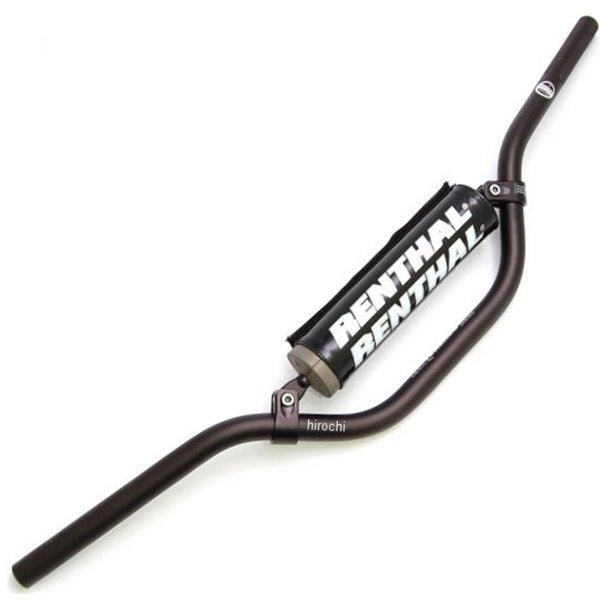 【USA在庫あり】 レンサル RENTHAL 22mm ハンドルバー MX RC ミニ 02年-14年 CRF150R、YZ85 黒 0601-1034 HD店