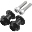 アクティブ ACTIVE アルミファッションフック M8×35mm 黒 2個入り 1992005 HD店