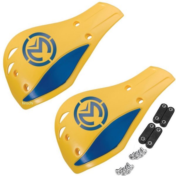 【USA在庫あり】 ムースレーシング MOOSE RACING ハンドガード コンツアー 黄/青 左右ペア 0635-0553 HD店