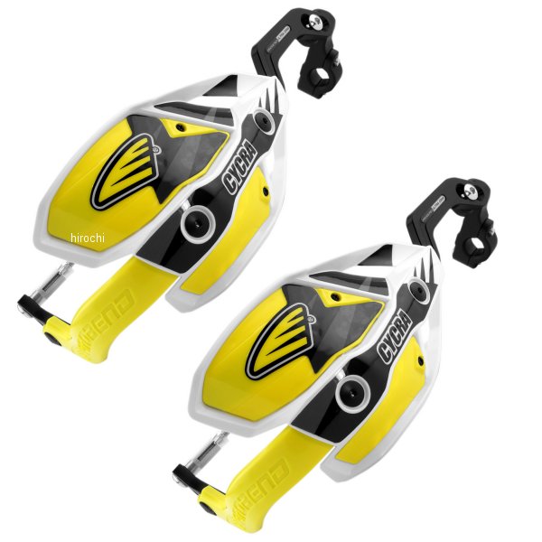 【USA在庫あり】 サイクラ CYCRA ハンドガード ウルトラ Probend 22mmバー用 白/黄 0635-1187 HD