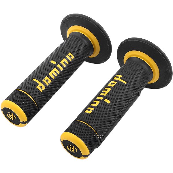 Rakuten - ドミノ domino グリップオフロードクロス 118mm 黒/イエロー 右左セット A02041C4740A7-1 HD店