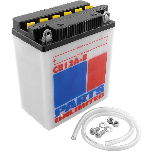 【USA在庫あり】 パーツアンリミテッド Parts Unlimited 液別 耐久バッテリー 開放型 12V YB12A-B RCB12A-B HD店