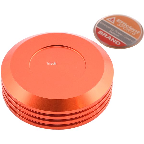 【メーカー在庫あり】 ポッシュ POSH マスターシリンダーキャップ ヤマハ、スズキ、カワサキ ディープオレンジ 500051-14 HD店