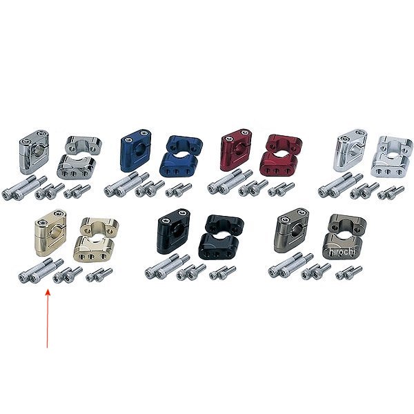 【メーカー在庫あり】 ポッシュ POSH マッスルローポジションブラケット 94年以降 CB400SF、XJR シャンパンゴールド 070053-12 HD店
