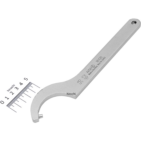 【メーカー在庫あり】 エスコ ESCO 58- 62mm フックレンチ(ピン型 メッキ付) 000012047536 HD店