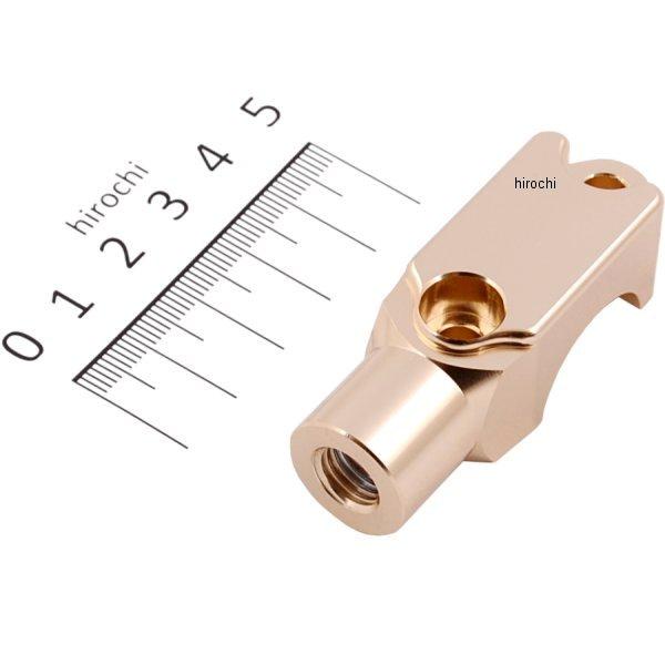 【メーカー在庫あり】 ポッシュ POSH ミラーアダプター ブレンボ、ニッシン OEMタイプ シャンパンゴールド 000703-12 HD店