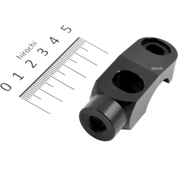 【メーカー在庫あり】 ポッシュ POSH ミラーアダプター ブレーキ側 正ネジ 黒 000706-06 HD店