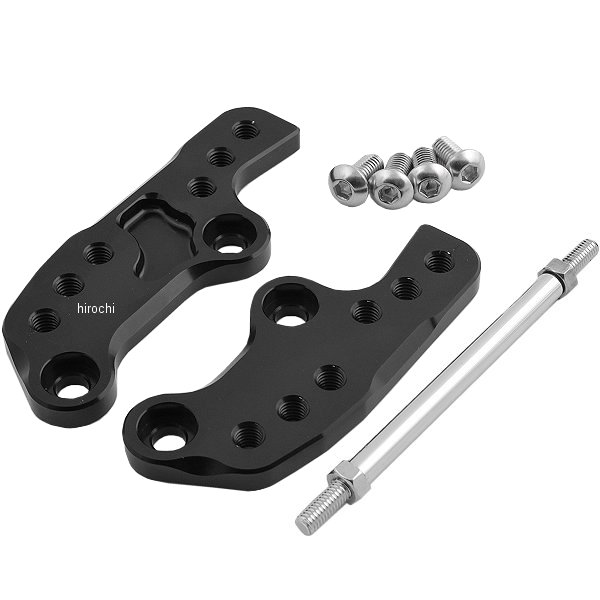 【メーカー在庫あり】 ポッシュ POSH ステップアッププレート 08年-16年 ニンジャ 250、Z250 黒 034072-06 HD店