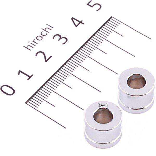  ポッシュ POSH アルミスペーサー 外径φ13mm 内径φ6.5mm M6用 2個入り クローム 200330-10 HD店